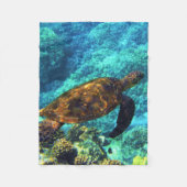 Couverture Polaire tortue de mer (Devant)