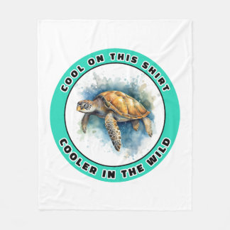 Couverture Polaire Tortue de mer