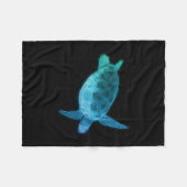 Couverture Polaire Tortue de mer bleue (Devant (Horizontal))