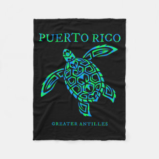 Couverture Polaire Tortue de mer de Porto Rico garçons filles tout-pe