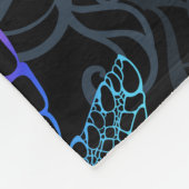 Couverture Polaire Tortue de mer psychédélique : Boho Ocean (Coin)
