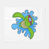 Couverture Polaire Tortue Piscine lunettes de natation (Devant (Horizontal))