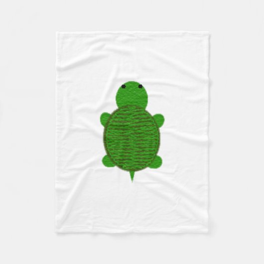 Couverture Polaire Tortue texturée à fils adorable (Devant)