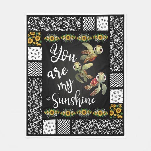 Couverture Polaire Tortue Tu Es Mon Soleil (Devant)