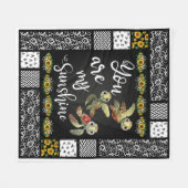 Couverture Polaire Tortue Tu Es Mon Soleil (Devant (Horizontal))