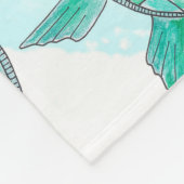 Couverture Polaire Tortues de mer turquoises d'aquarelle sur les (Coin)