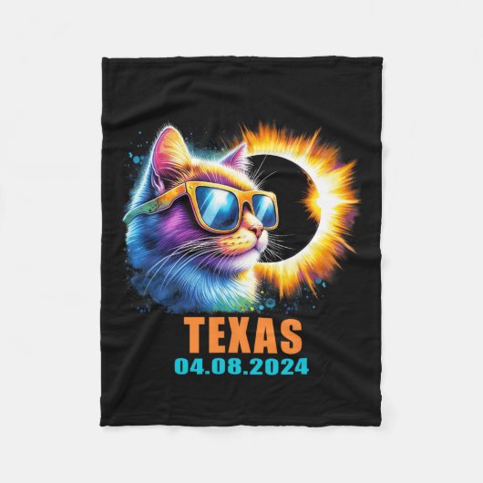 Couverture Polaire Total Éclipse Solaire 2024 Cat Éclipse Solaire Gle (Devant)