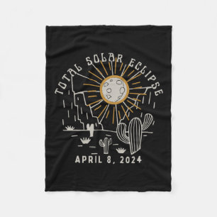 Couverture Polaire Total Solaire Eclipse 2024 Totalement Western Texa