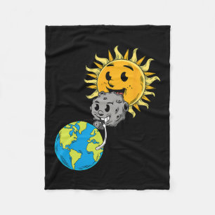 Couverture Polaire Total Solaire Eclipse Terre Lune Soleil Photobomb