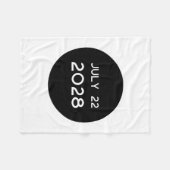 Couverture Polaire Total Solar Eclipse 2028 New Zealand _1  (Devant (Horizontal))