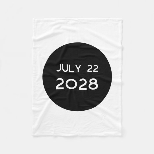 Couverture Polaire Total Solar Eclipse 2028 New Zealand _1  (Devant)