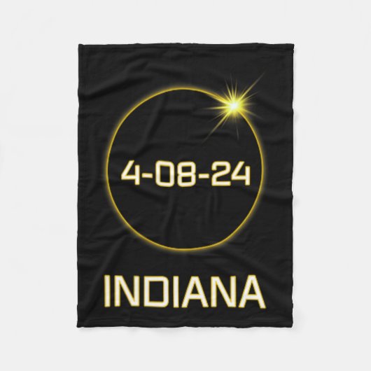 Couverture Polaire Totalité Chemin 2024 Indiana Total Eclipse Poche (Devant)