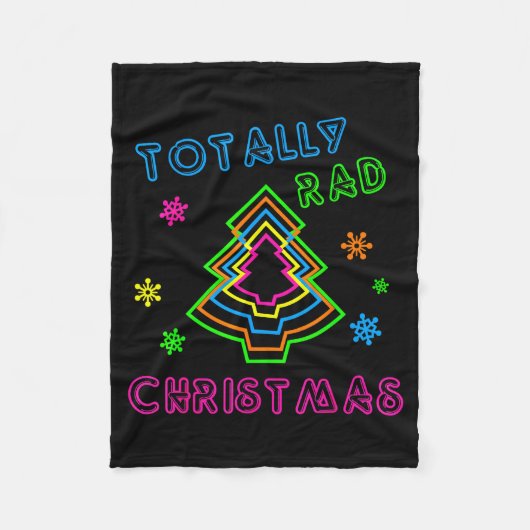 Couverture Polaire Totally Rad Christmas - 80s Retro Christmas (Devant)