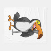 Couverture Polaire Toucan at Music with Microphone (Devant (Horizontal))