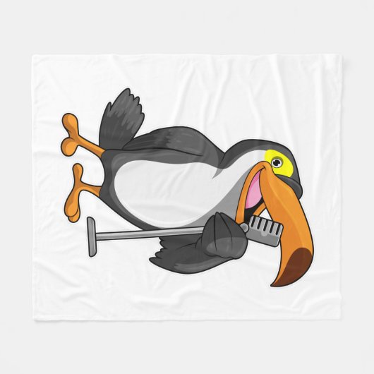 Couverture Polaire Toucan at Music with Microphone (Devant (Horizontal))