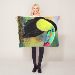 Couverture Polaire Toucan Bird Baby Fleece Blanket
