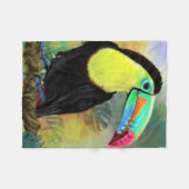 Couverture Polaire Toucan Bird Baby Fleece Blanket (Devant (Horizontal))