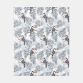 Couverture Polaire Toucan gris (Devant)