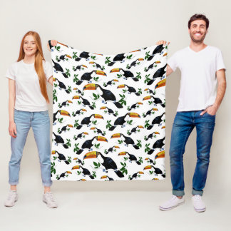 Couverture Polaire Toucans Tropicaux - Jungle Ludique