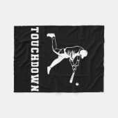 Couverture Polaire Touchdown Baseball Humour Funny Touchdown Baseball (Devant (Horizontal))