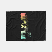 Couverture Polaire Touches Clavier Anist Notes De Musique (Devant (Horizontal))