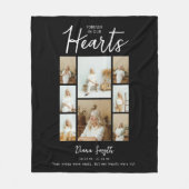 Couverture Polaire Toujours dans nos coeurs | 8 Mémorial photo Collag (Devant)