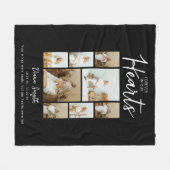 Couverture Polaire Toujours dans nos coeurs | 8 Mémorial photo Collag (Devant (Horizontal))