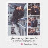 Couverture Polaire Toujours et jamais | Modern 4 Photo Collage (Devant)