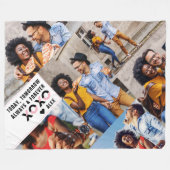 Couverture Polaire Toujours et jamais | Modern 6 Photo Collage (Devant (Horizontal))