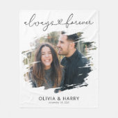 Couverture Polaire Toujours et toujours Couple Mariage photo (Devant)