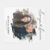 Couverture Polaire Toujours et toujours Couple Mariage photo (Devant (Horizontal))