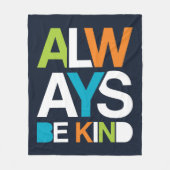 Couverture Polaire Toujours être gentil (Devant)