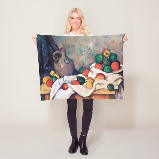 Couverture Polaire Toujours la vie avec les fruits, Paul Cezanne (En situation)