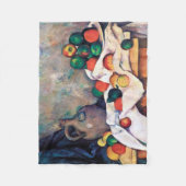 Couverture Polaire Toujours la vie avec les fruits, Paul Cezanne (Devant)