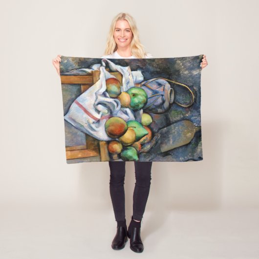 Couverture Polaire Toujours la vie avec les fruits, Paul Cezanne (En situation)