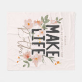 Couverture Polaire Toujours regarder du côté lumineux (Devant (Horizontal))