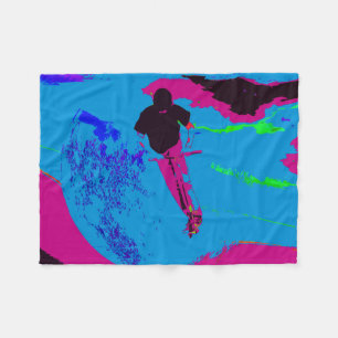Couverture Polaire Tour de Galaxy - Scooter Rider Fleece Blanket