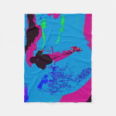 Couverture Polaire Tour de Galaxy - Scooter Rider Fleece Blanket (Devant)