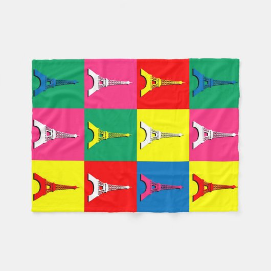 Couverture Polaire Tour Eiffel (Devant (Horizontal))