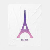 Couverture Polaire Tour Eiffel abstrait (Devant)