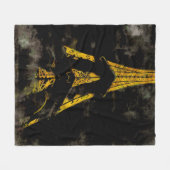 Couverture Polaire Tour Eiffel la nuit (Devant (Horizontal))