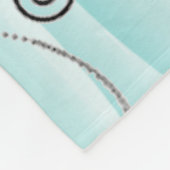 Couverture Polaire Tour Eiffel turquoise Fleece Blanket (Coin)