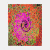 Couverture Polaire Tourbillon Super rétro Abstrait chaud (Devant)