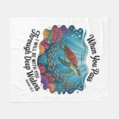 Couverture Polaire Tourle Quand Vous Traversez Des Eaux Profondes (Devant (Horizontal))