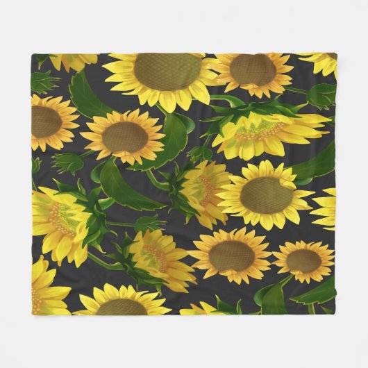 Couverture Polaire Tournesol (Devant (Horizontal))