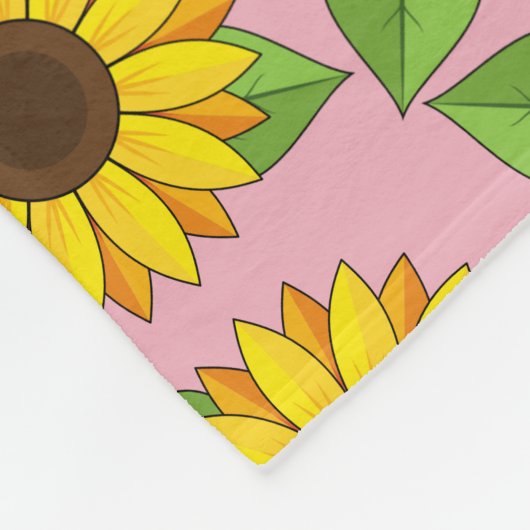 Couverture Polaire Tournesol (Coin)