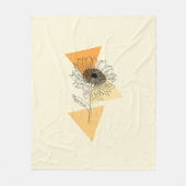 Couverture Polaire Tournesol (Devant)
