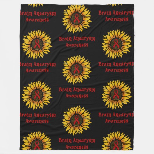 Couverture Polaire Tournesol...Aneurysme cérébral (Devant)