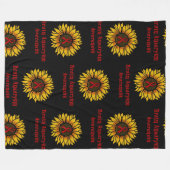 Couverture Polaire Tournesol...Aneurysme cérébral (Devant (Horizontal))