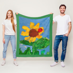 Couverture Polaire Tournesol "Art by Kids"